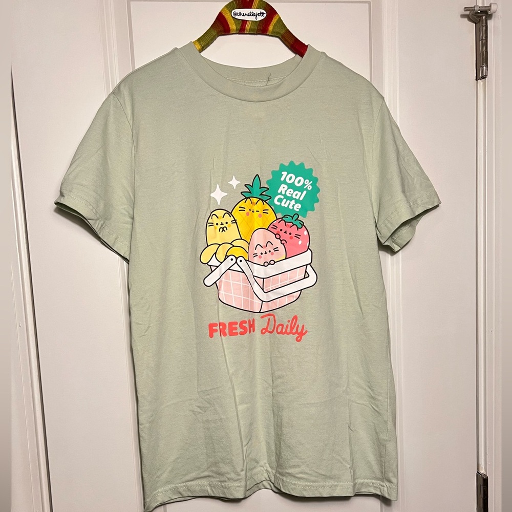 Pusheen Fresh Fruits Graphic T-Shirt